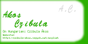 akos czibula business card